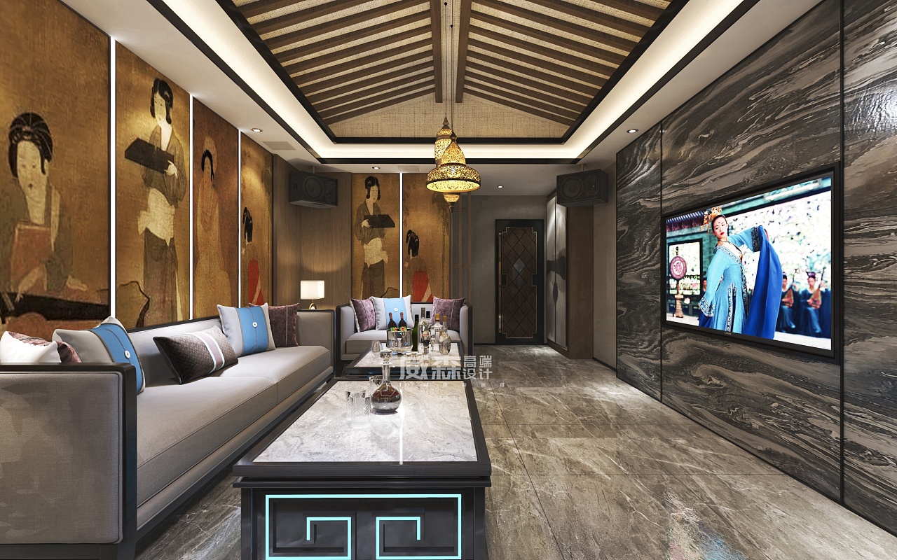 中式韵味的ktv设计