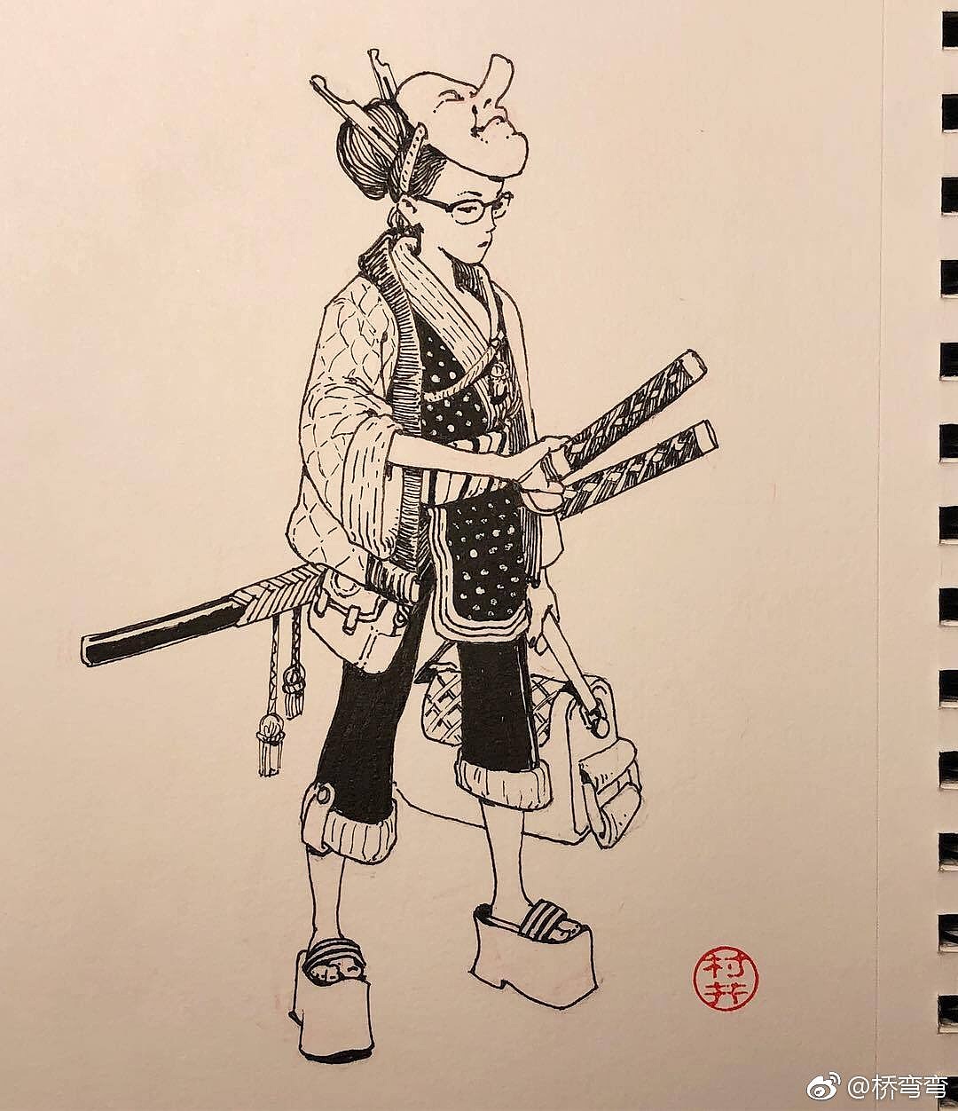 村井人物线稿（图ZMTg0OTc4NDI4） - 概念设定 - 站酷设计师孙艳军原创素材 - 站酷ZCOOL