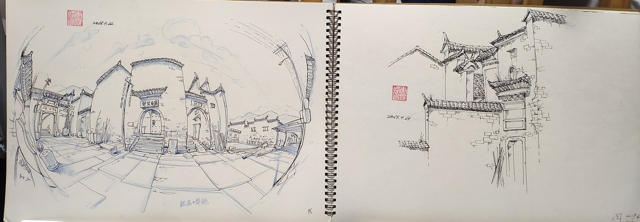 有时候我不单纯用传统透视表现我所看到的东西