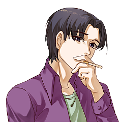 原创作品动漫单幅漫画二次元国漫肖像漫画头像小孩大叔中年人现代