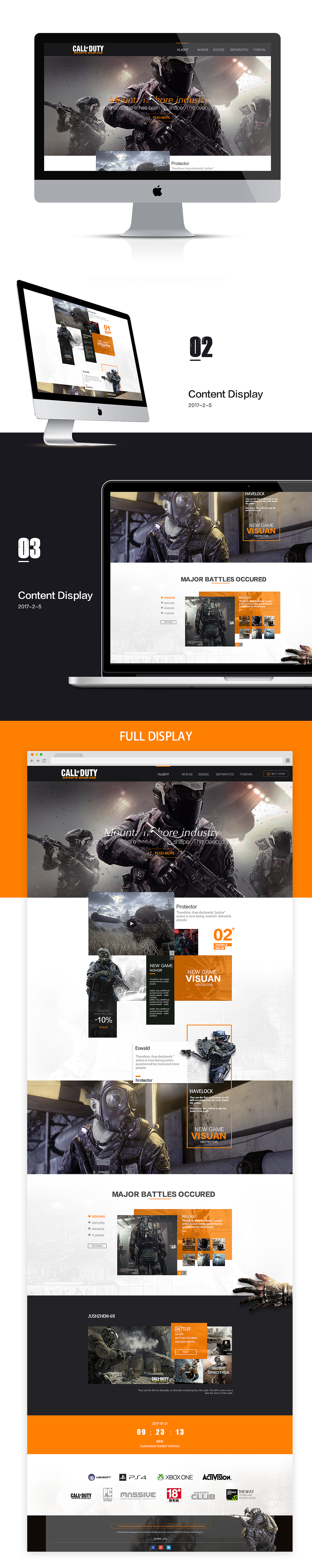 [使命召唤网页设计]－练习稿（图ZNjk3MDI2MjQ=） - 游戏/娱乐 - 站酷设计师LLLLXH原创素材 - 站酷ZCOOL