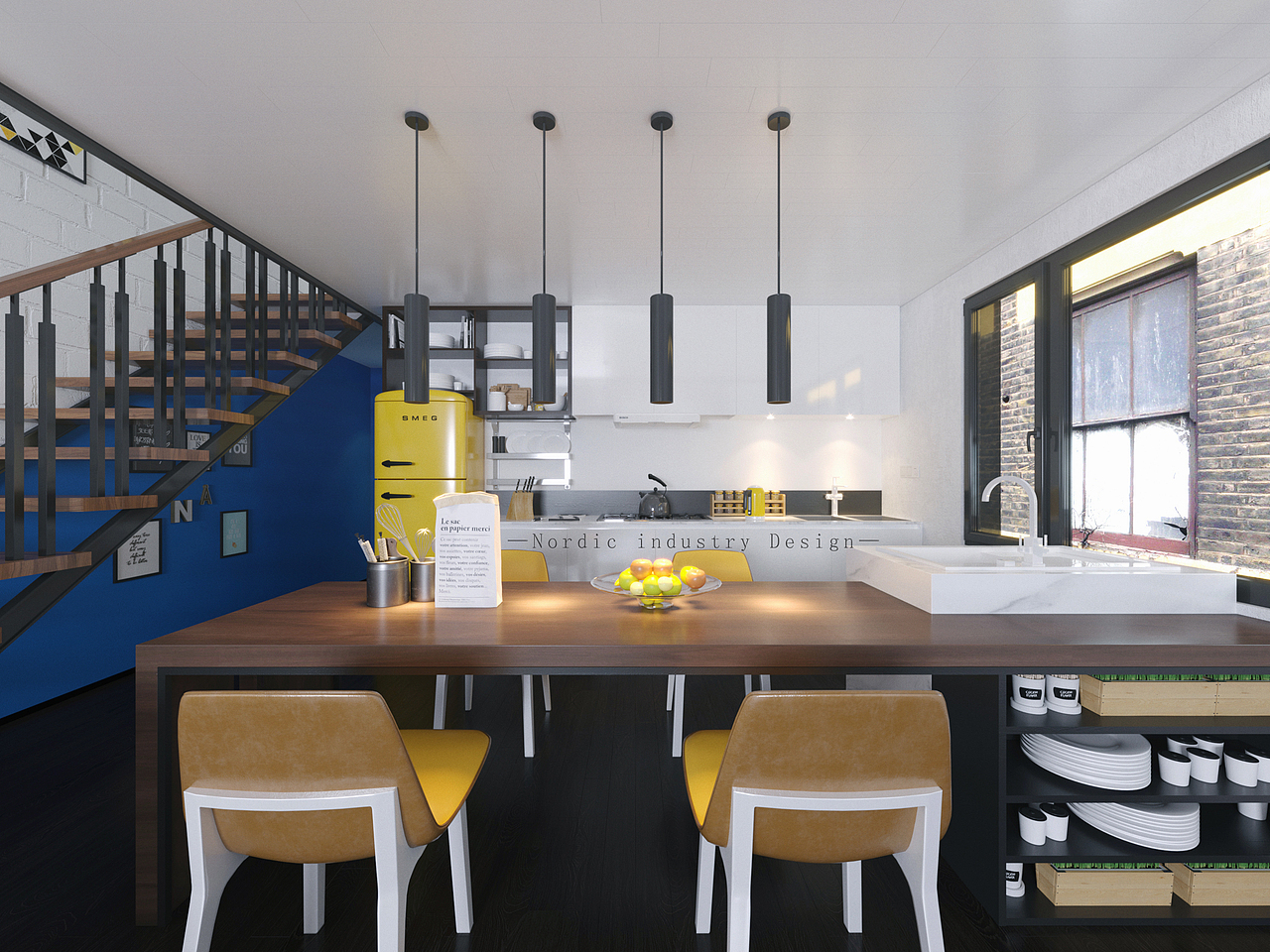 LOFT单身公寓设计效果（图ZMTAzOTIxMjcy） - 家装设计 - 站酷设计师小小小波可原创素材 - 站酷ZCOOL