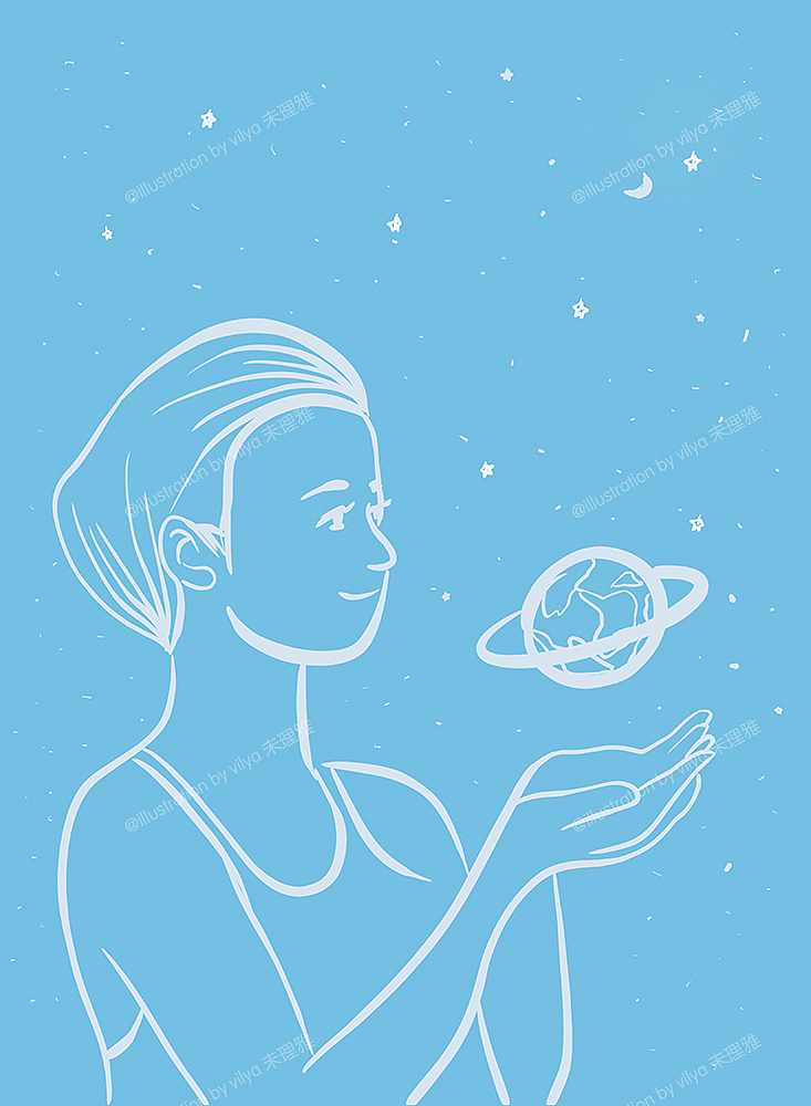 地球女神的女性手捧地球形象（图ZMTk4MTg1NTY4） - 商业插画 - 站酷设计师未理雅原创素材 - 站酷ZCOOL