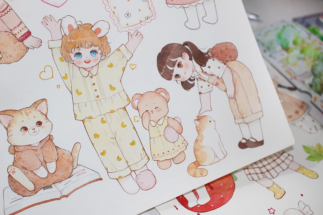 柿柿如意🍊（图ZMjUwNzAyNzA0） - 商业插画 - 站酷设计师官官an原创素材 - 站酷ZCOOL