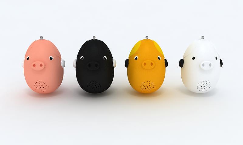 儿童对讲机---不倒翁小猪（图ZMjY3MTcxMDY0） - 电子产品 - 站酷设计师梁柱金鸾原创素材 - 站酷ZCOOL