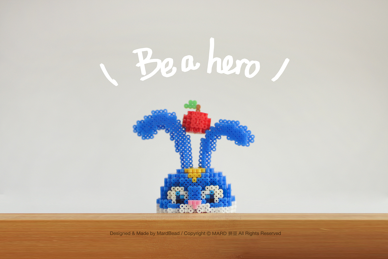 MARD拼豆原创-爱宠大机密2-兔子