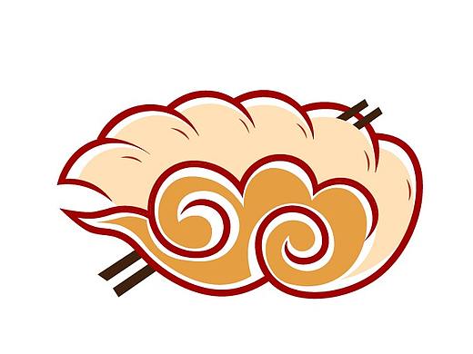“手工水饺”餐饮类标志、菜单设计