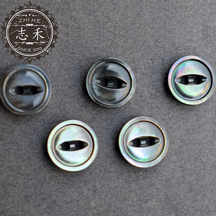 志禾 黑色鱼眼猫眼两眼黑蝶贝高级定制衬衫贝壳纽扣（图ZMTE4NDIyMDY0） - 其他服装 - 站酷设计师我是清风原创素材 - 站酷ZCOOL