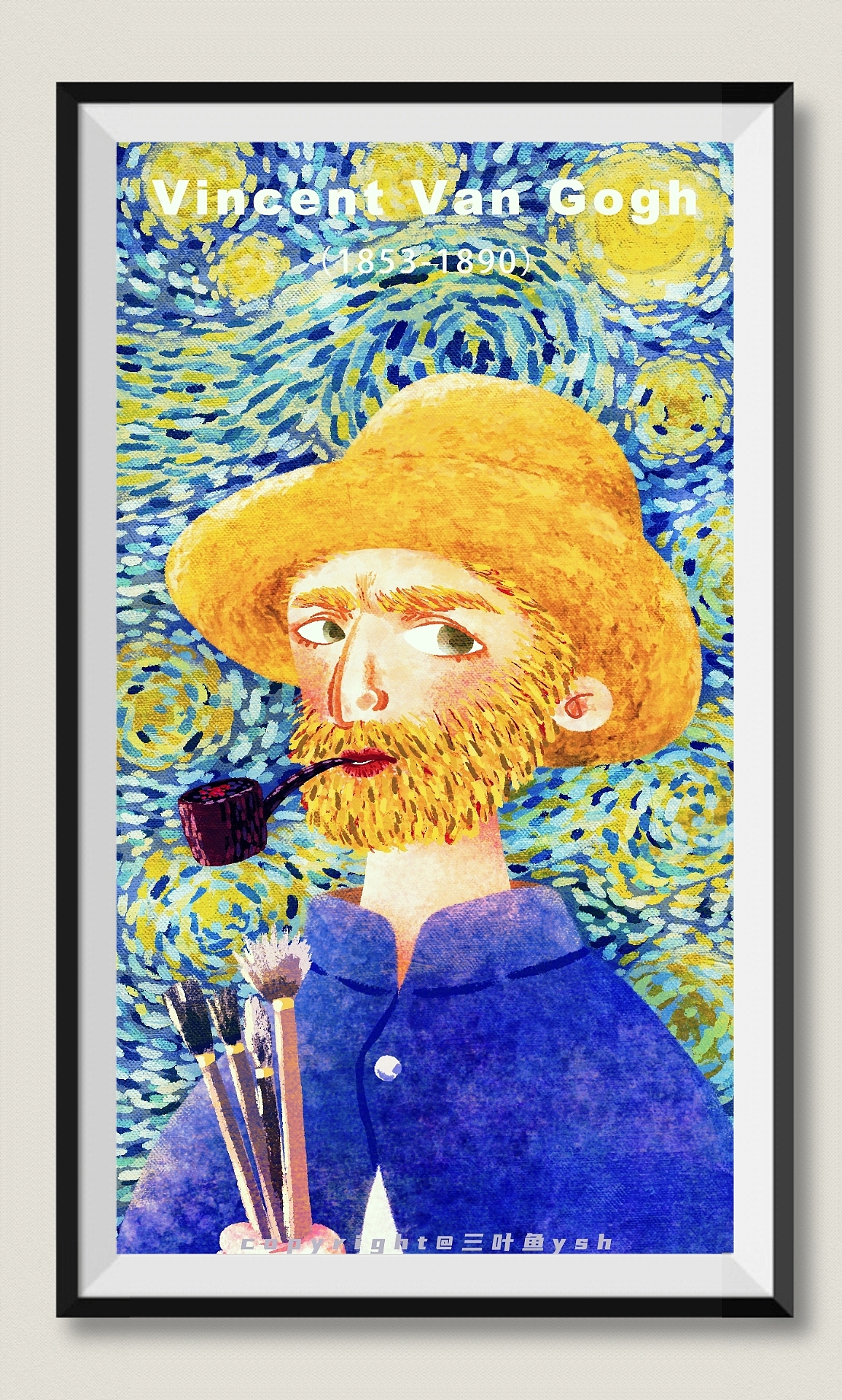 名画wink系列|梵高自画像