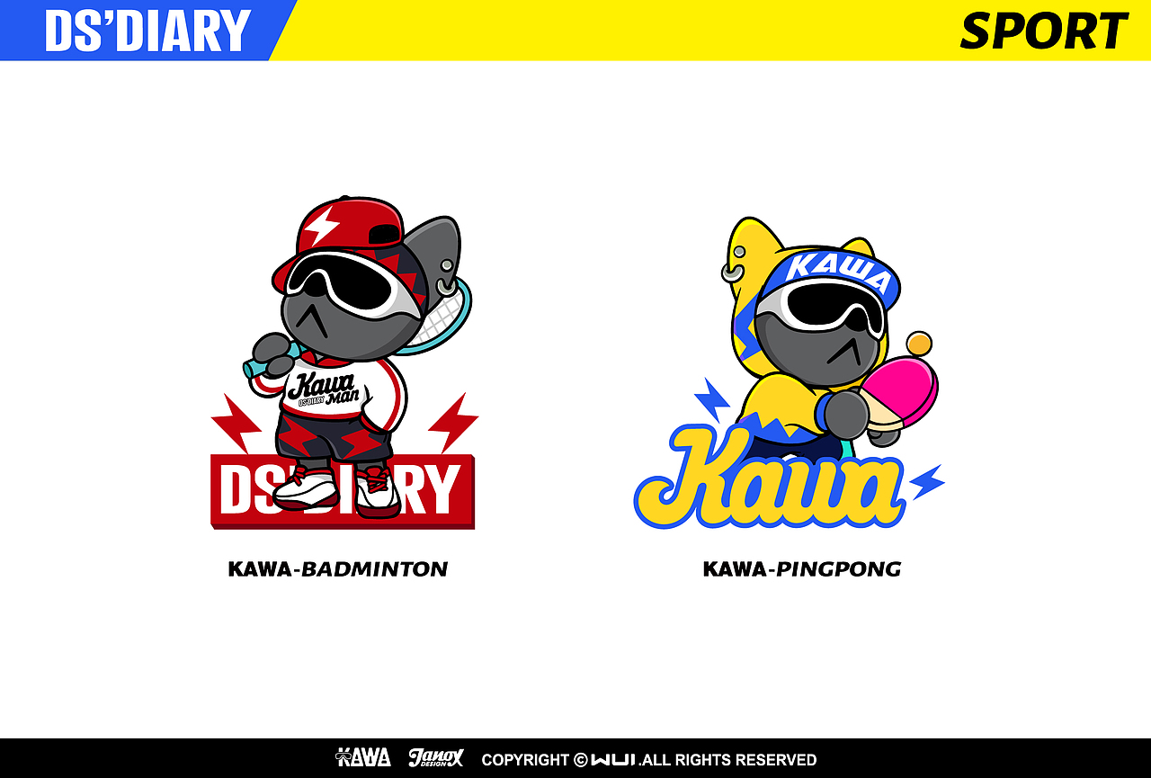 DS-KAWA-IP品牌插画视觉设计-Jano.X(图ZMjkwNjgxODMy) - IP形象 - 站酷设计师JanoX原创素材 - 站酷ZCOOL