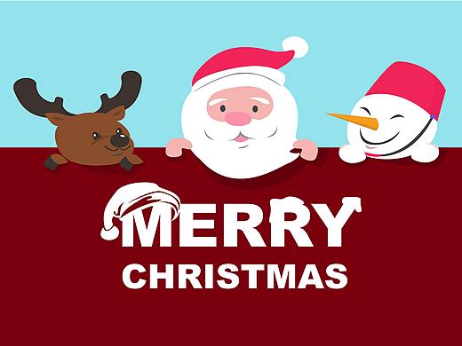 圣诞节手绘插画系列