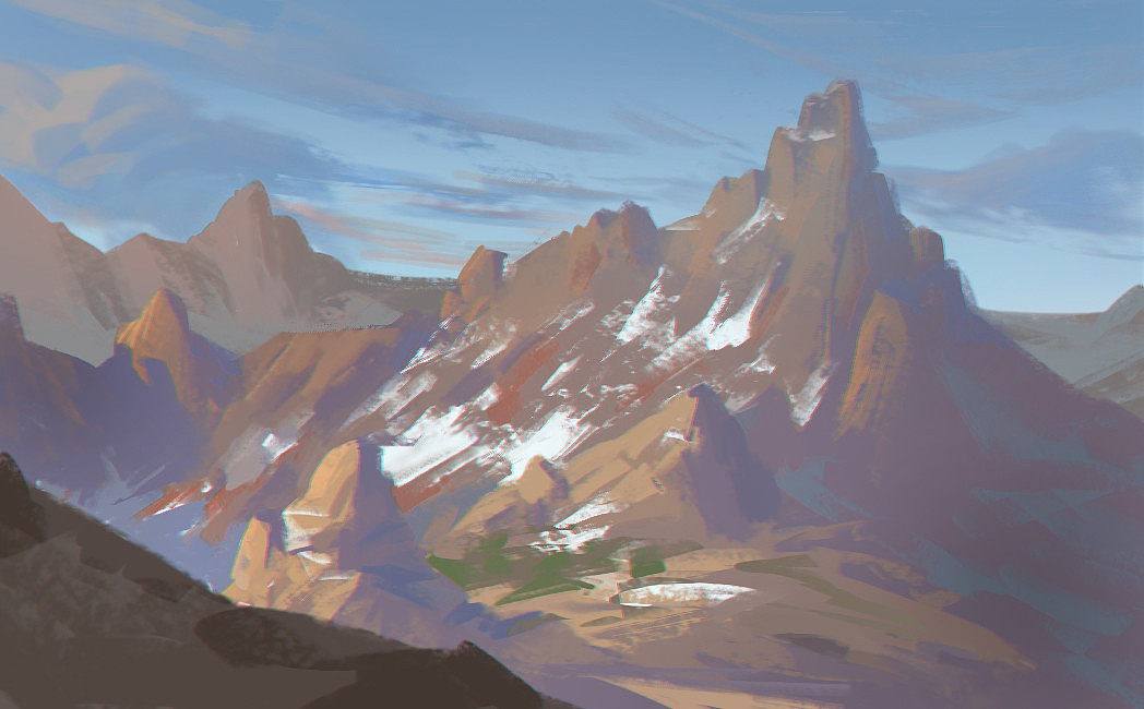 写生风景。