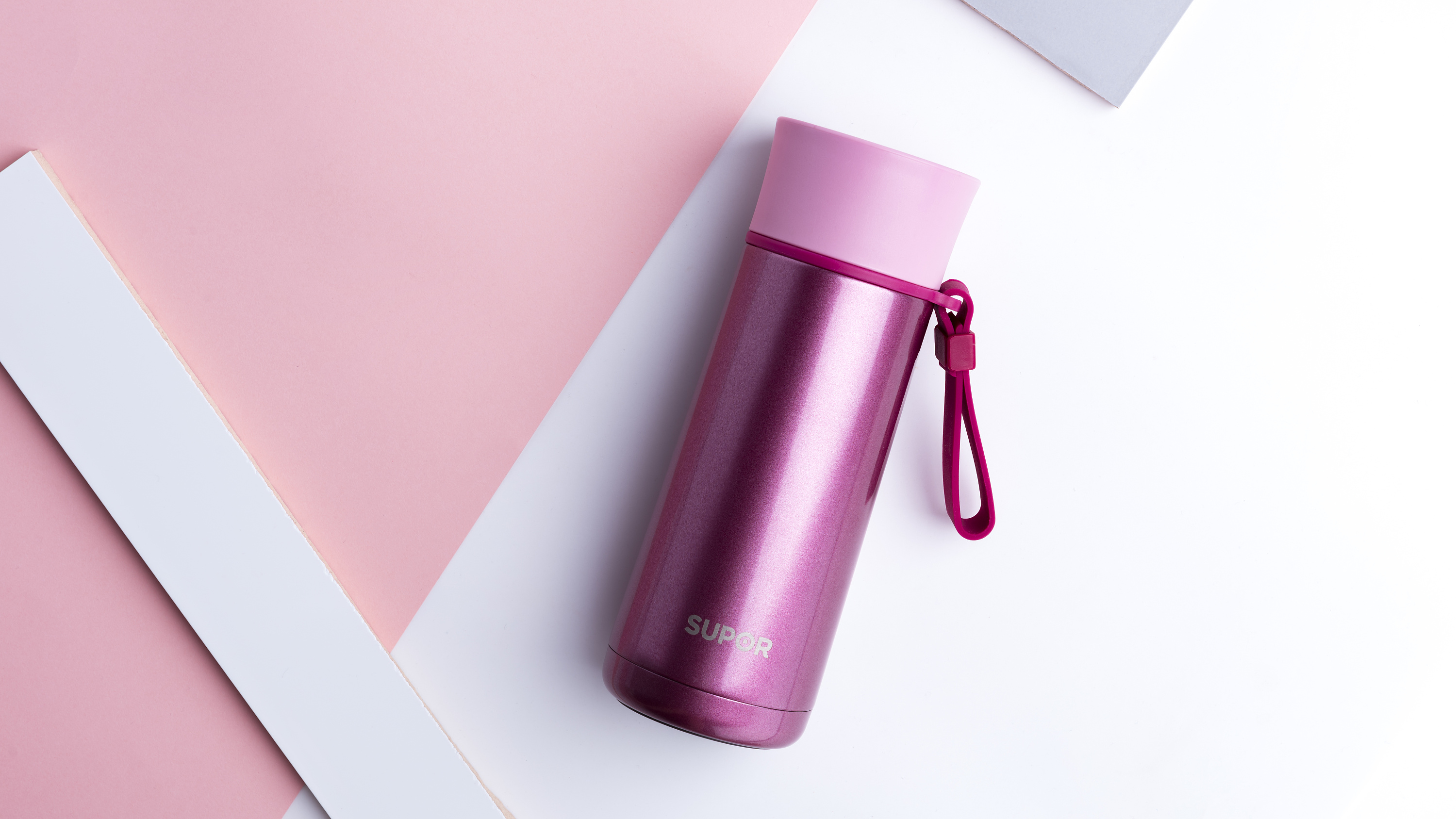 苏泊尔保温杯摄影