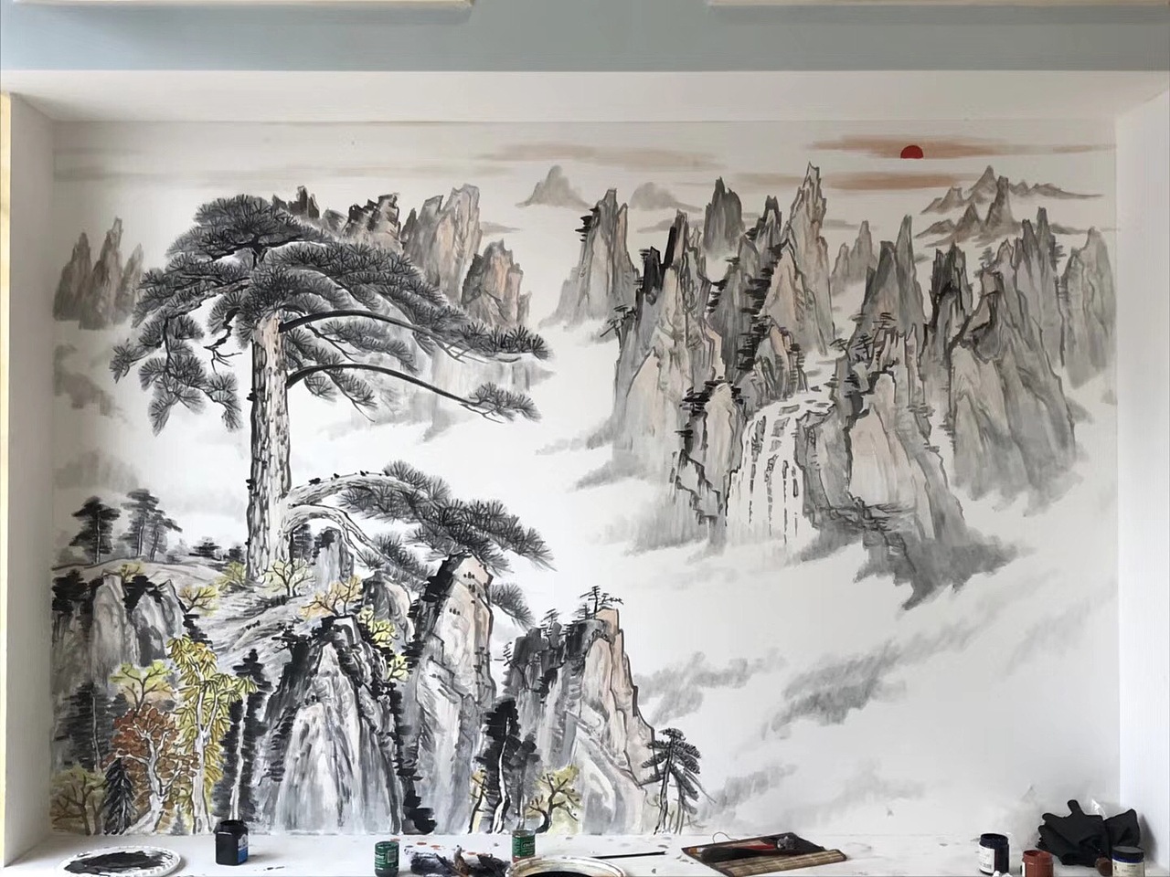 迎客松（圖ZMTE2NzM3NjY0） - 繪畫 - 站酷設計師李斌910924原創(chuàng)素材 - 站酷ZCOOL