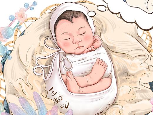 手绘母婴婴儿宝宝