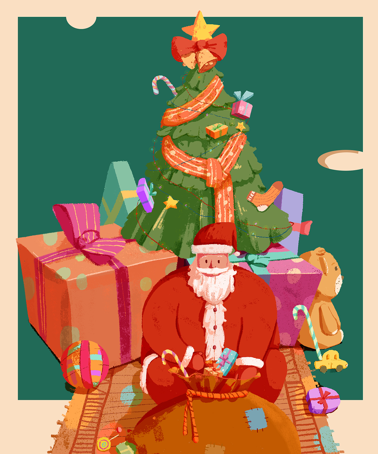 圣诞老人（图ZMTkxMzIyMjc2） - 商业插画 - 站酷设计师无聊铅笔头原创素材 - 站酷ZCOOL
