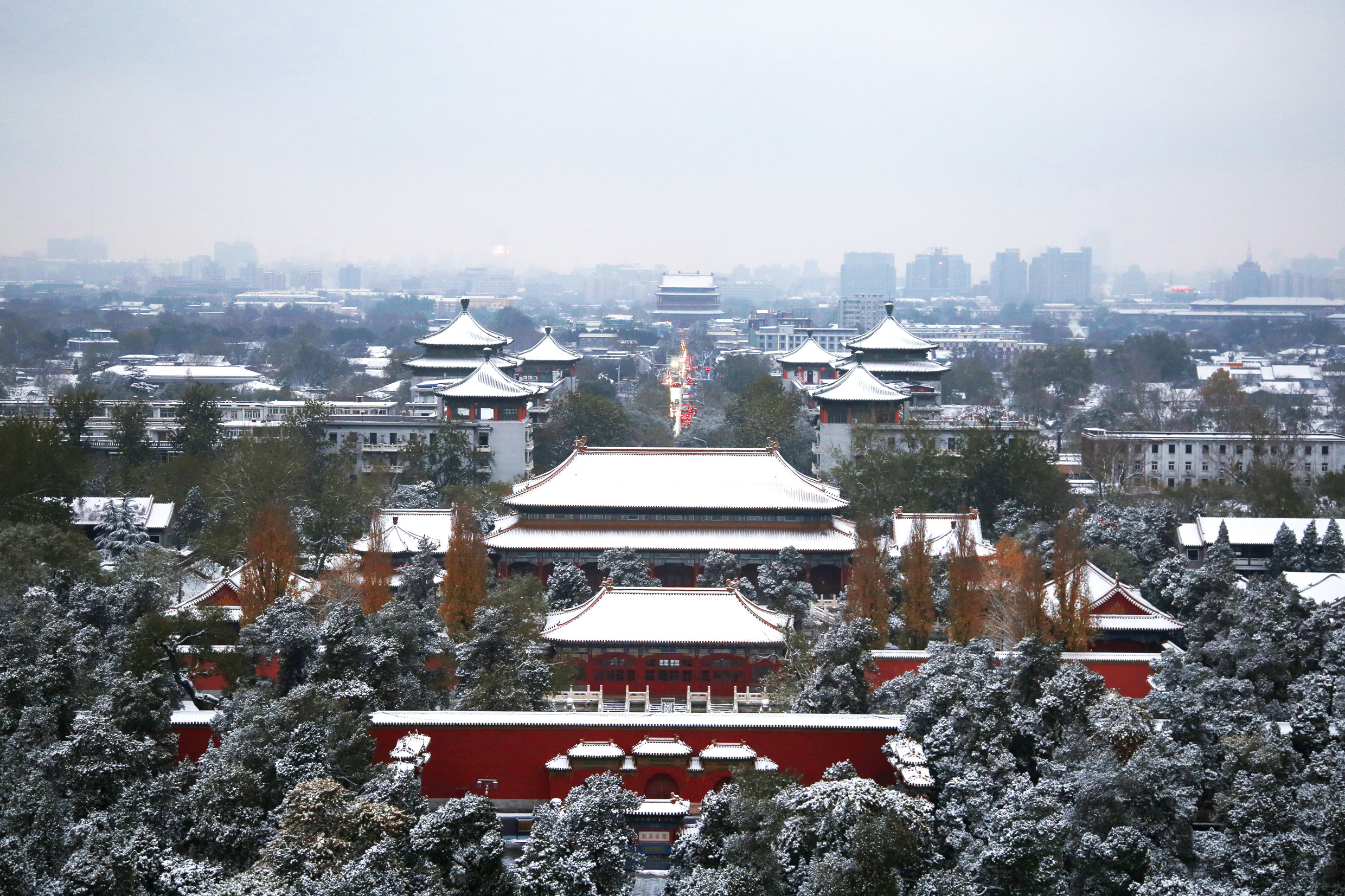 大雪下的北平