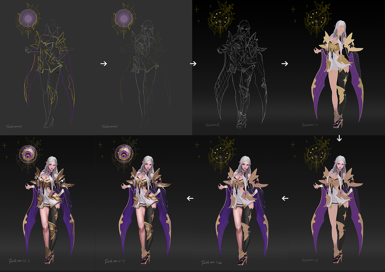 原画手绘临摹练习2020总结