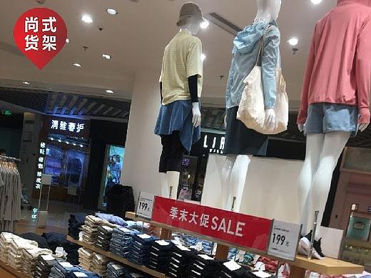 定州男装货架 KM快时尚货架 北欧KM男装货架