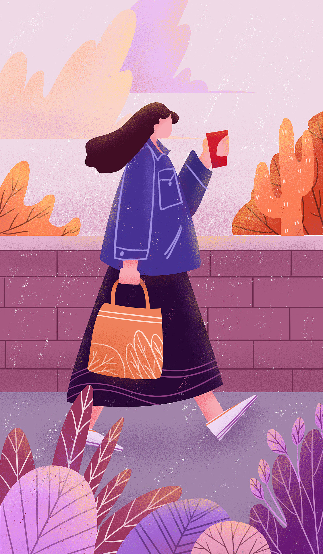 《下班》|插画|商业插画|梅子酱zj - 原创作品 - 站酷 (zcool)