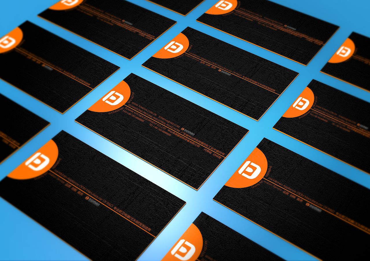 A set of business card design