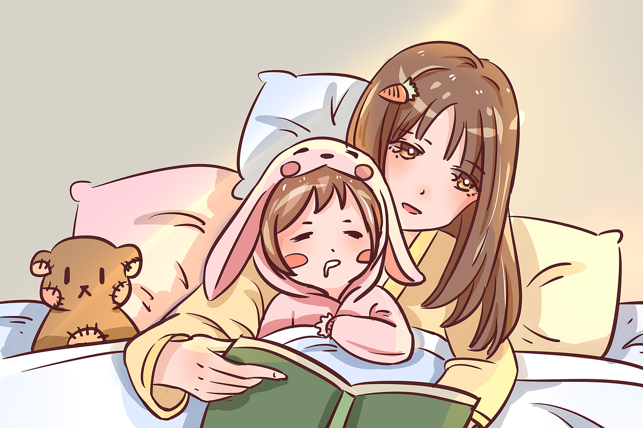 亲子（图ZMjIyNDM3MzM2） - 创作习作 - 站酷设计师城_春原创素材 - 站酷ZCOOL