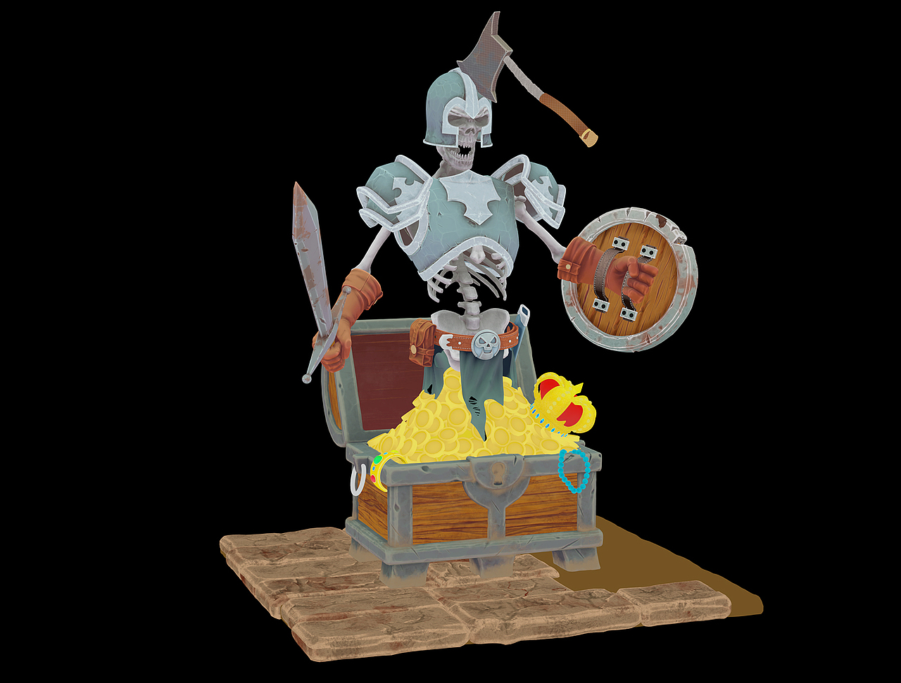 宝箱怪/chest monster（图ZMjU0MzExNzA4） - 人物/生物 - 站酷设计师ChanKamMan原创素材 - 站酷ZCOOL