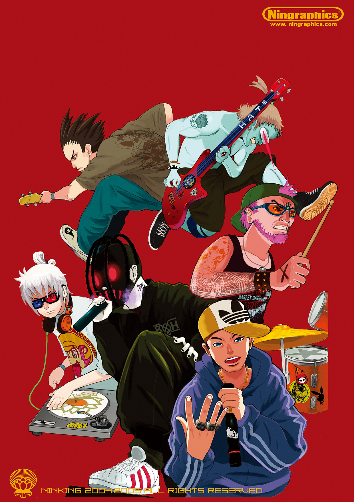 NinYin-ArtWorks（2003-2006）（图ZMTk5NTM4NzI=） - 其他动漫 - 站酷设计师NinYin会火漫画原创素材 - 站酷ZCOOL