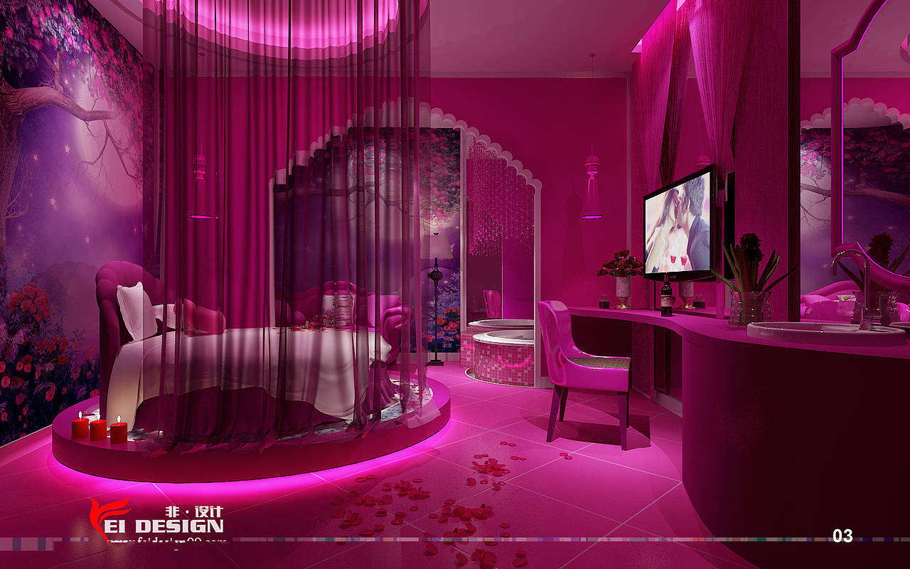 情侣酒店设计——天鹅恋情侣主题酒店