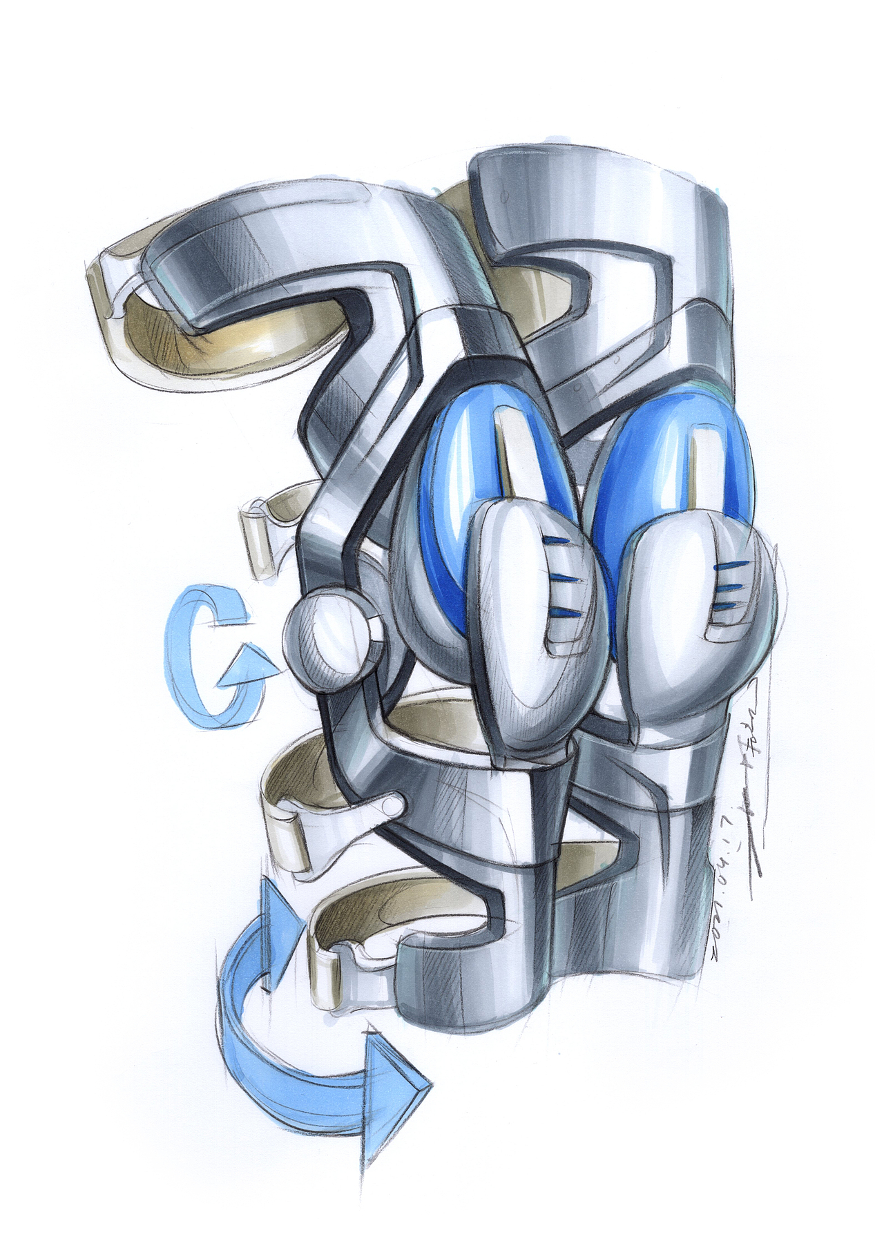 工业设计手绘单体