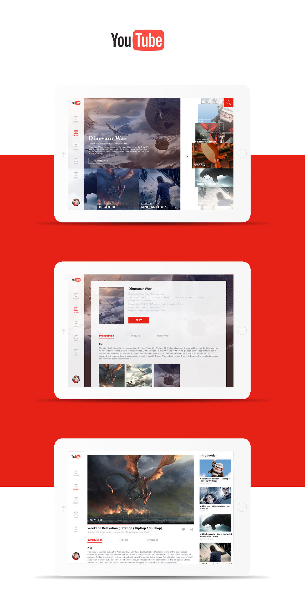 YouTube（图ZODMxMDQ3OTY=） - APP界面 - 站酷设计师爆郁闷的小小龟原创素材 - 站酷ZCOOL
