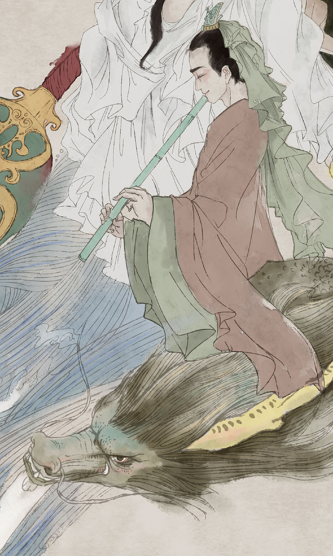 练习作品,不可于商业使用,仅限交流,过程有参考临摹张旺老师的作品,如