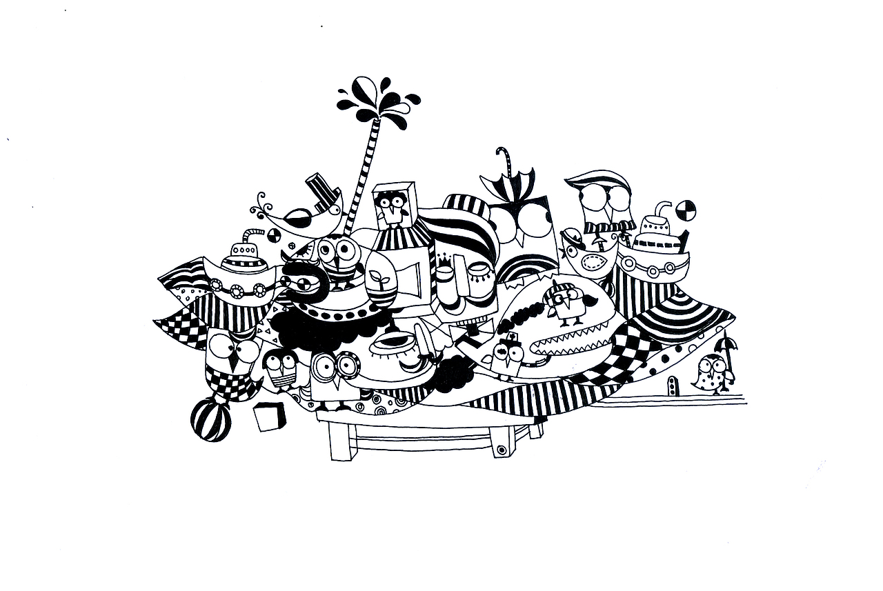 线条白日梦（图ZNDA4NTQ0NzI=） - 创作习作 - 站酷设计师冷暖儿unclezoo原创素材 - 站酷ZCOOL