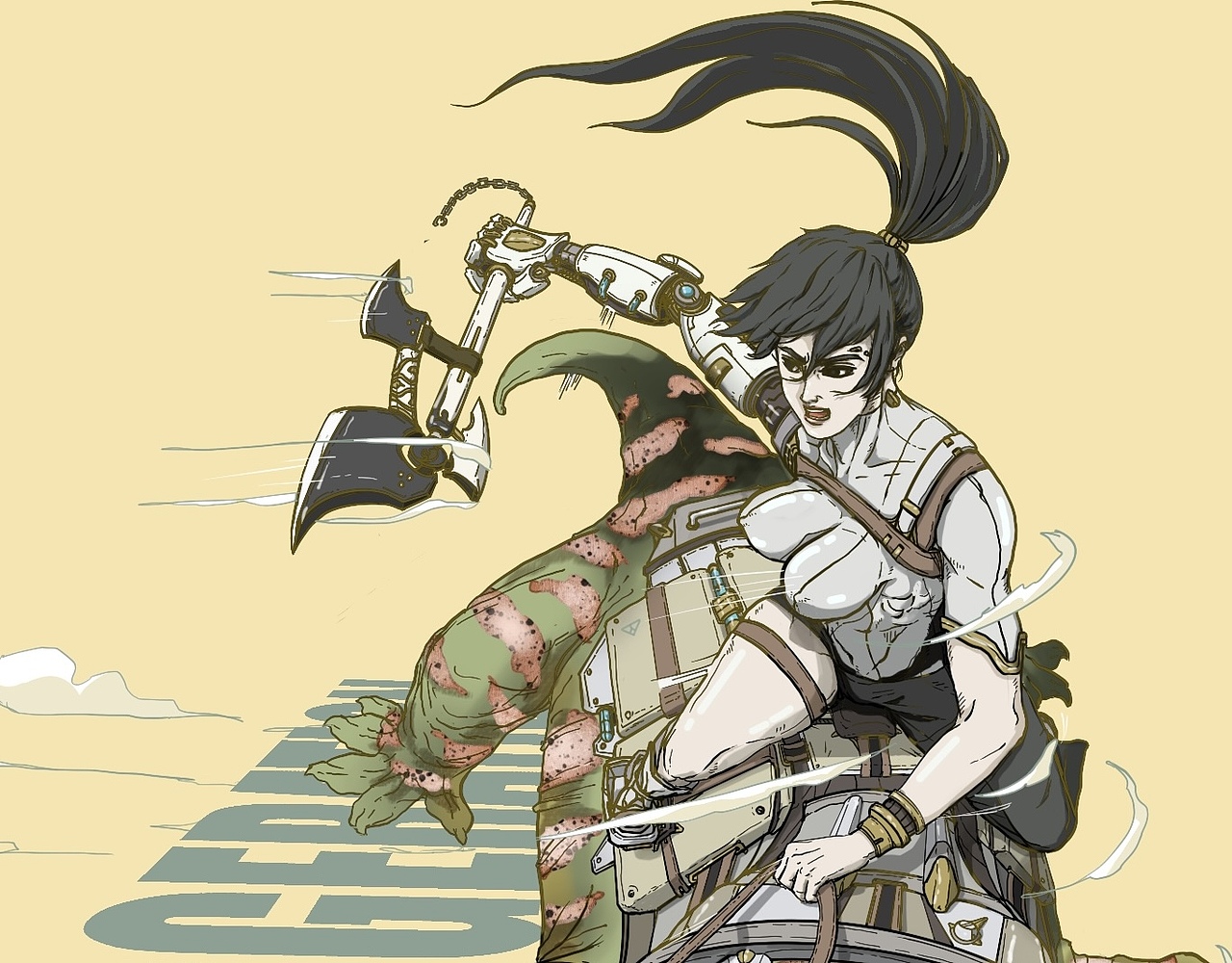 摸鱼exaggeration系列之巨人守宫