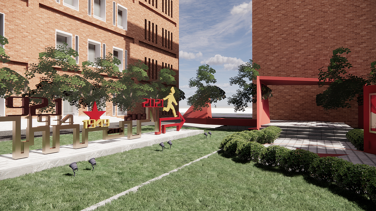 红色文化长征文化主题广场（图ZMjc1NTQ1NTU2） - 建筑/空间 - 站酷设计师这里是南一原创素材 - 站酷ZCOOL