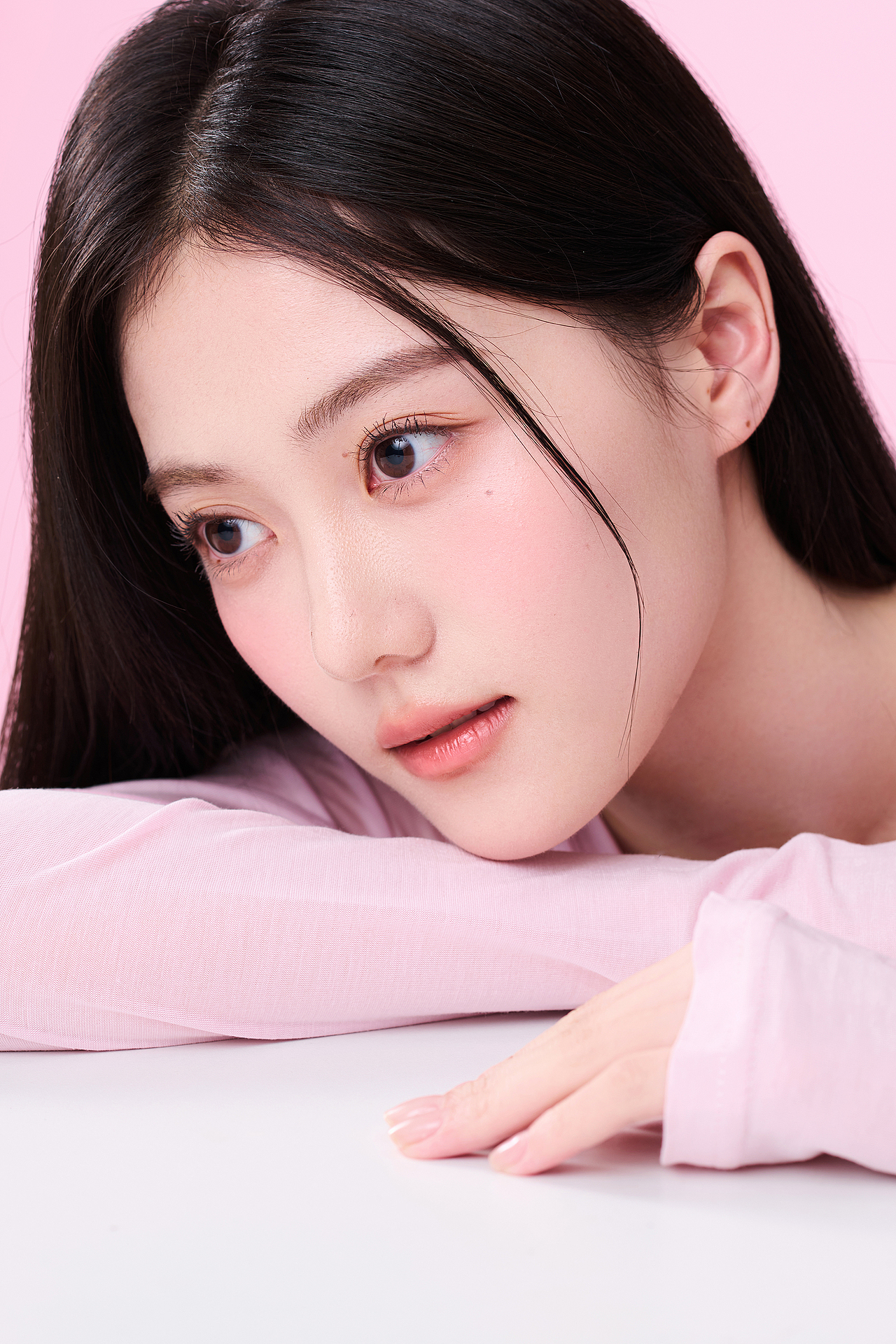 韩系爱豆腮红系列美妆拍摄