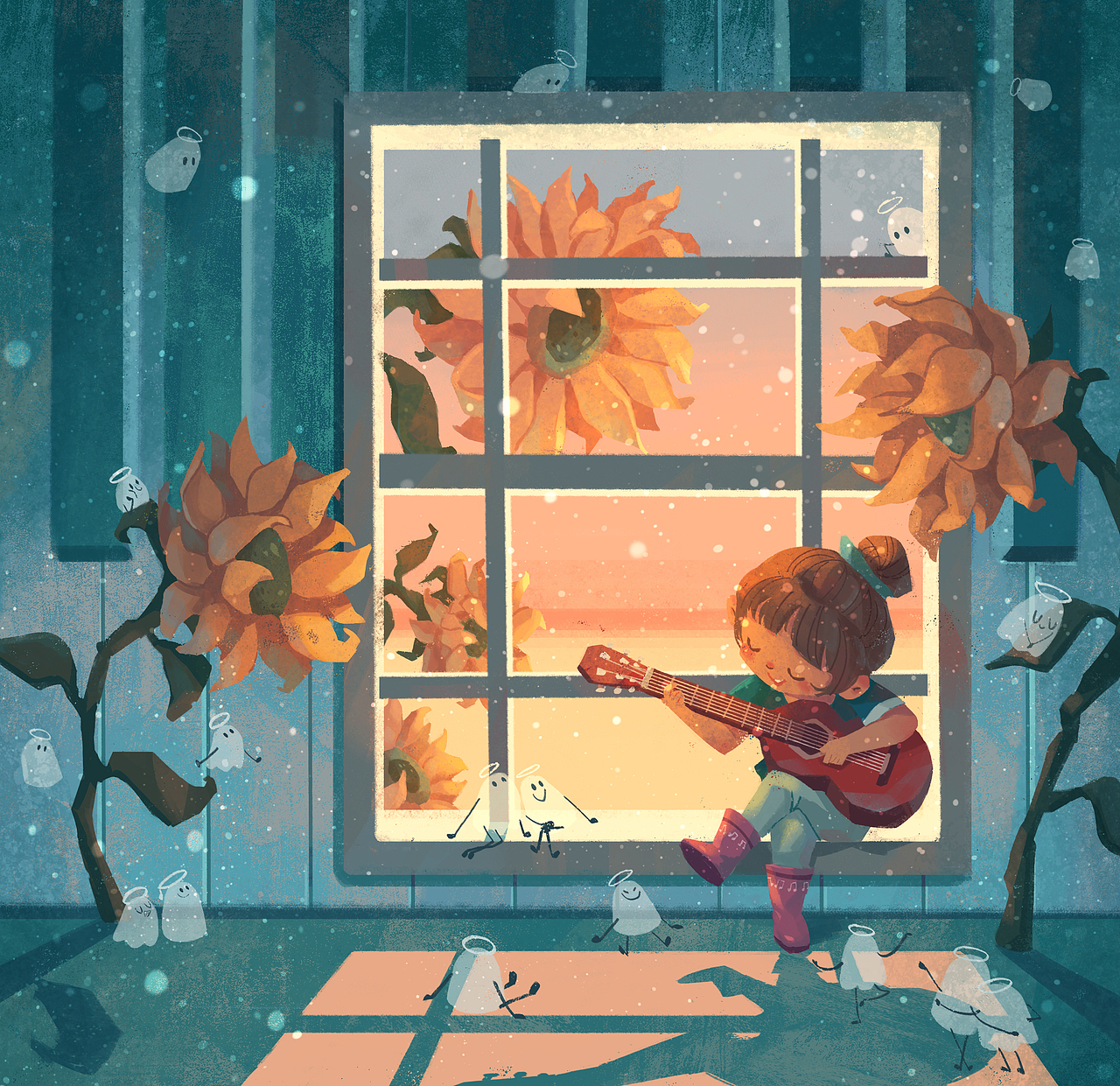 窗（图ZMjQyNDM3MzMy） - 艺术插画 - 站酷设计师泛泛Moy原创素材 - 站酷ZCOOL