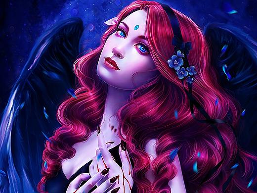 吸血鬼少女（個人主頁-ZMjU2MDE0ODA=） - 創(chuàng)作習(xí)作 - 站酷設(shè)計師陳大艷原創(chuàng)素材 - 站酷ZCOOL