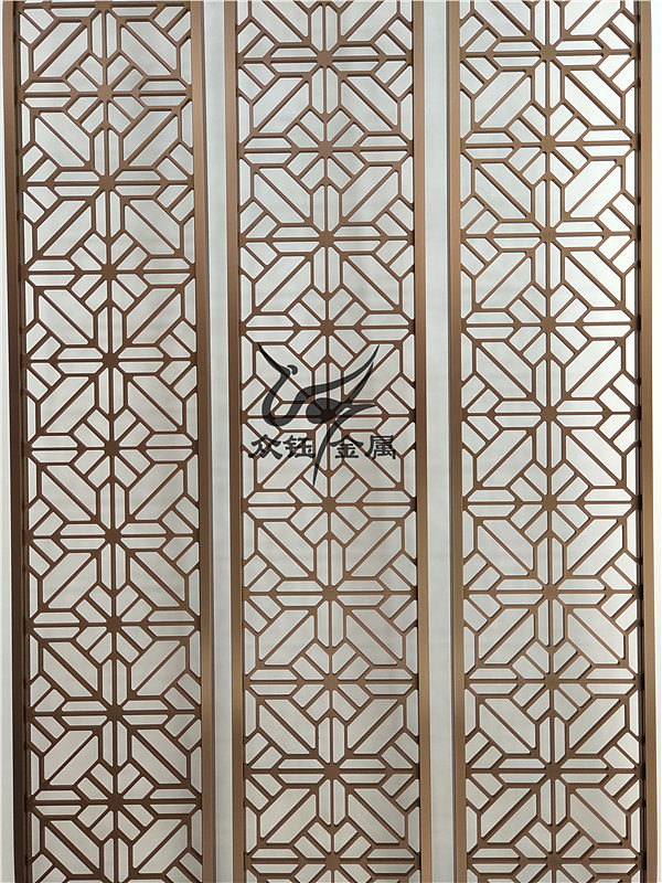 装饰铝板雕花隔断 酒店安装大摆件铝艺雕刻屏风