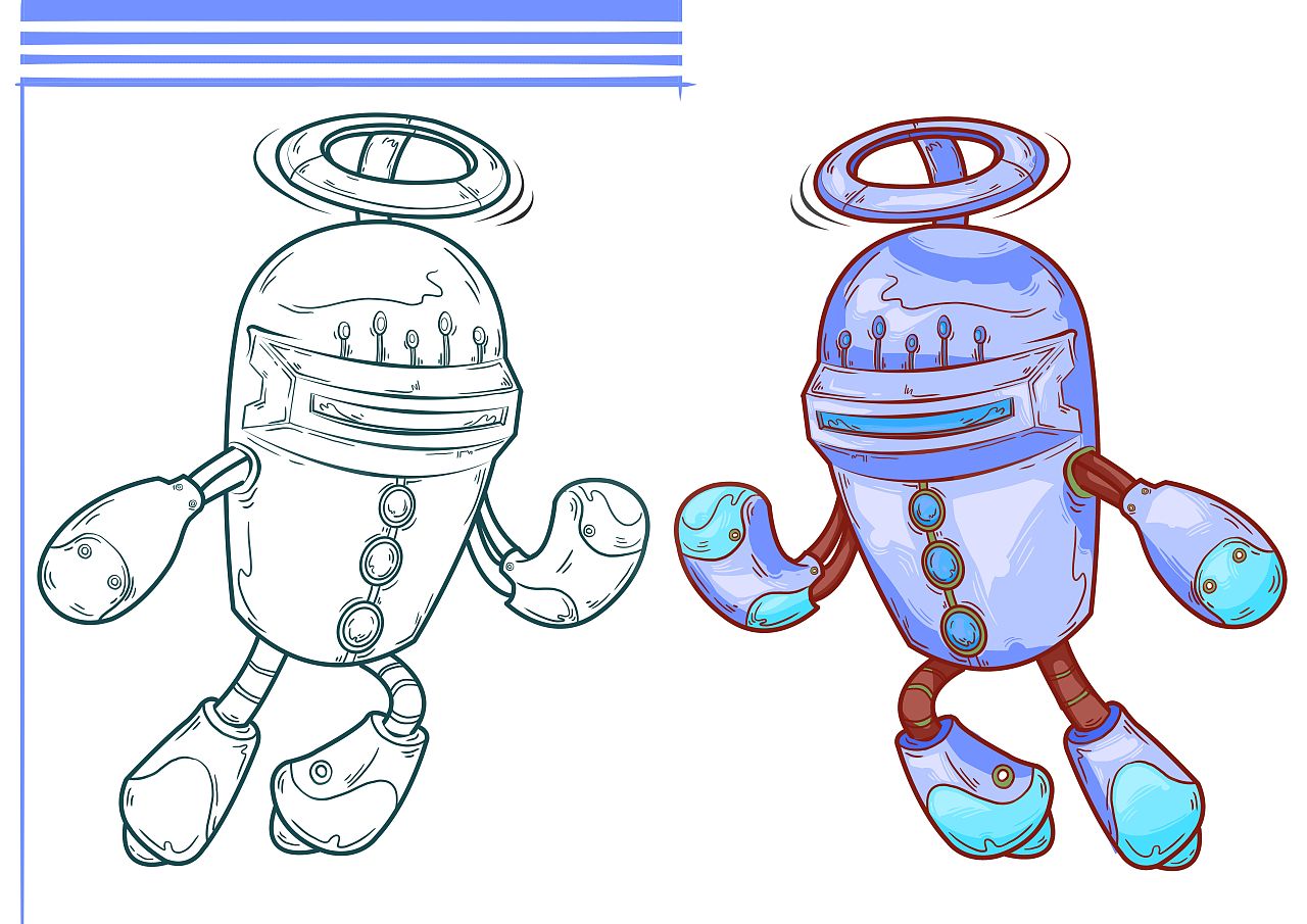 机器人练习（图ZMjM3MzgzMDEy） - 创作习作 - 站酷设计师虹屿原创素材 - 站酷ZCOOL