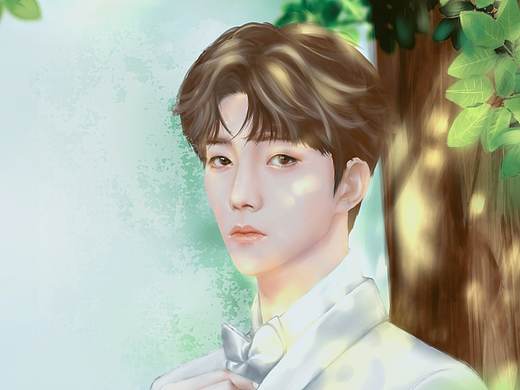 给朋友画的陈立农