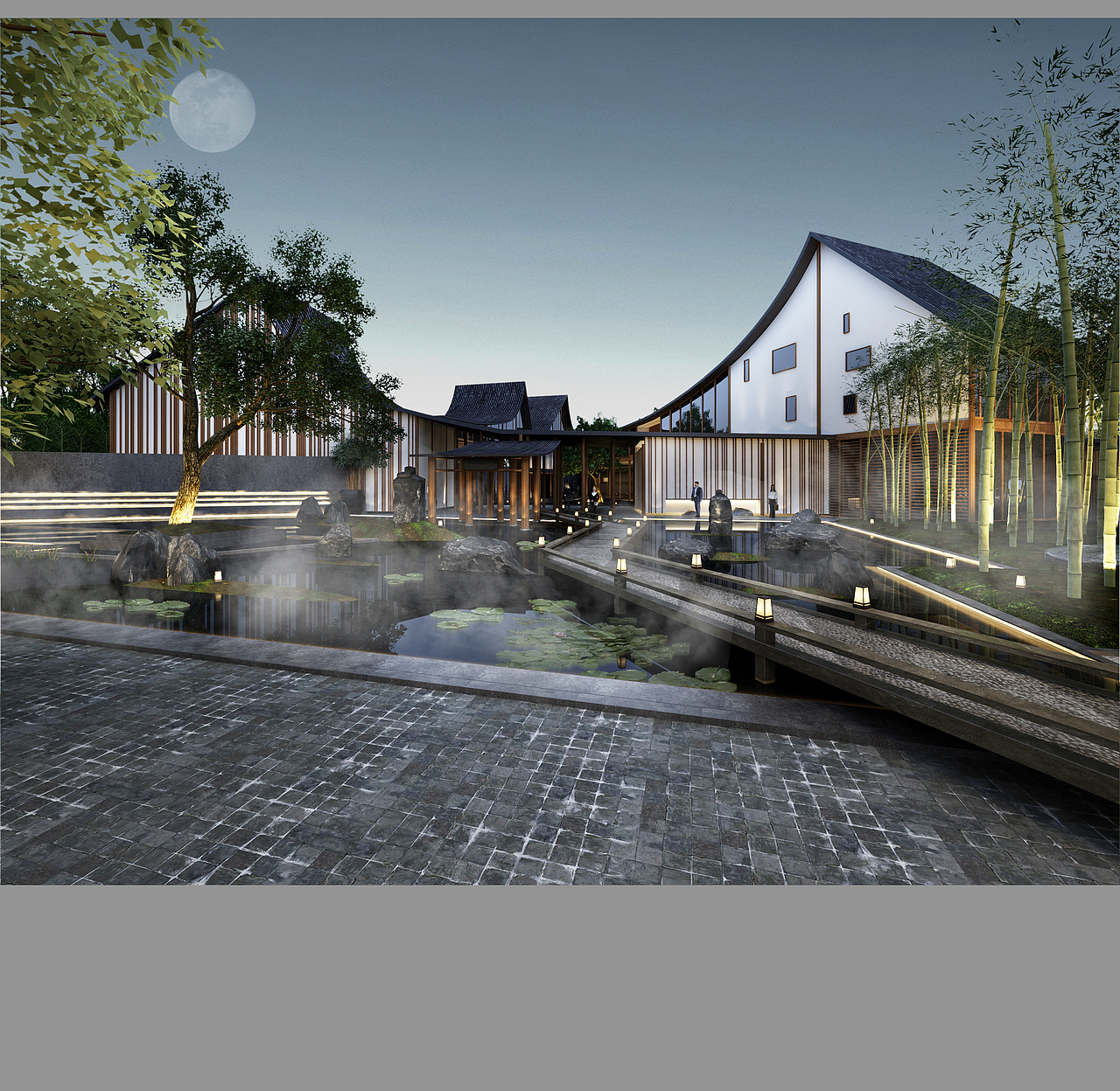 中式书院(室外)|空间|景观设计|搞啥不好搞设计_原创作品-站酷zcool