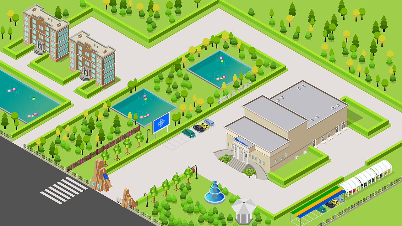 2.5D插画公司场景（图ZMjE5MTk3OTg0） - 艺术插画 - 站酷设计师娇柔的蝴蝶结原创素材 - 站酷ZCOOL