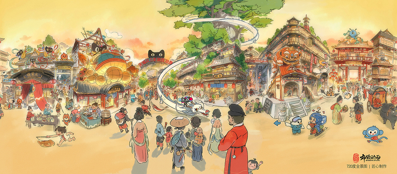 再战全景图（图ZMjMwMzU2OTky） - 其他动漫 - 站酷设计师布袋动画原创素材 - 站酷ZCOOL