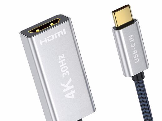 typc转hdmi转接头 亚马逊产品拍摄修图 精修 产品渲染