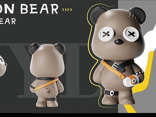 纽扣熊IP造型设计 3D