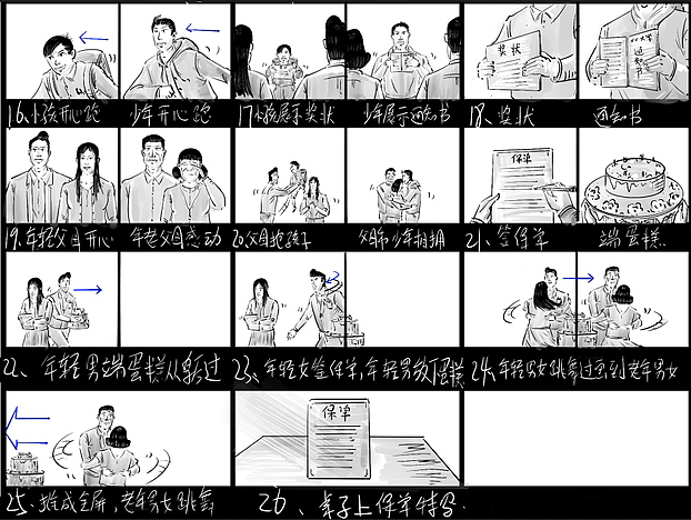 年前一个保险广告分镜（图ZMzM0MTcxNzc2） - 设定/分镜 - 站酷设计师待业分镜师原创素材 - 站酷ZCOOL