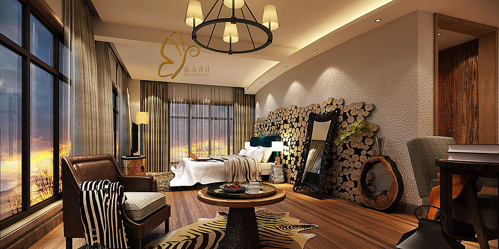 重庆锦湖山庄特色度假酒店（重庆市巫溪红池坝）（图ZMTY3MTU5NDQw） - 家装设计 - 站酷设计师贰春室内设计原创素材 - 站酷ZCOOL