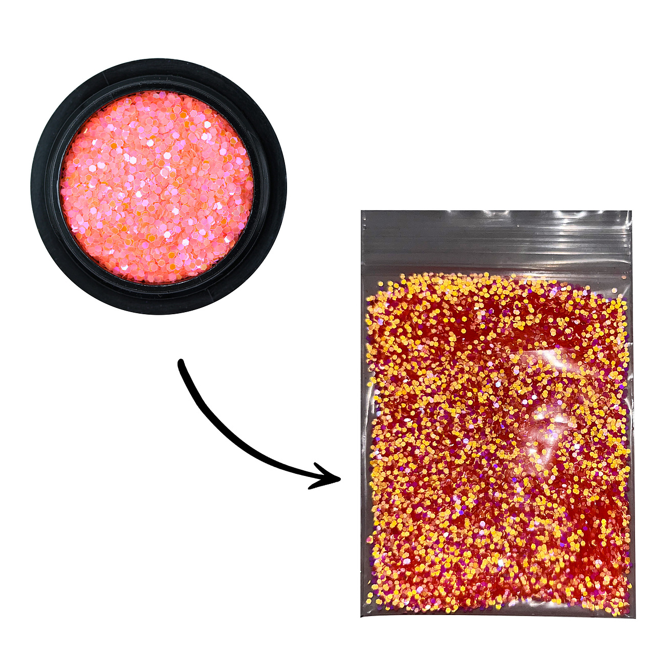 金葱亮片格利特反光粉原料拍摄