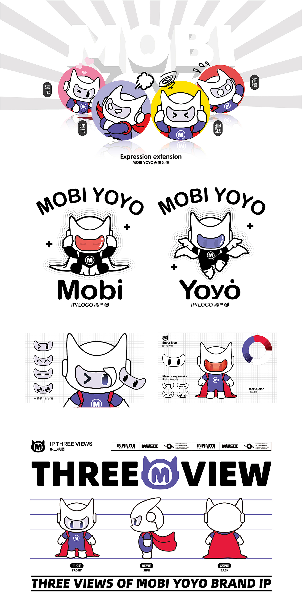 莫比YOYO | 儿童乐园 卡通吉祥物IP形象潮玩策划设计